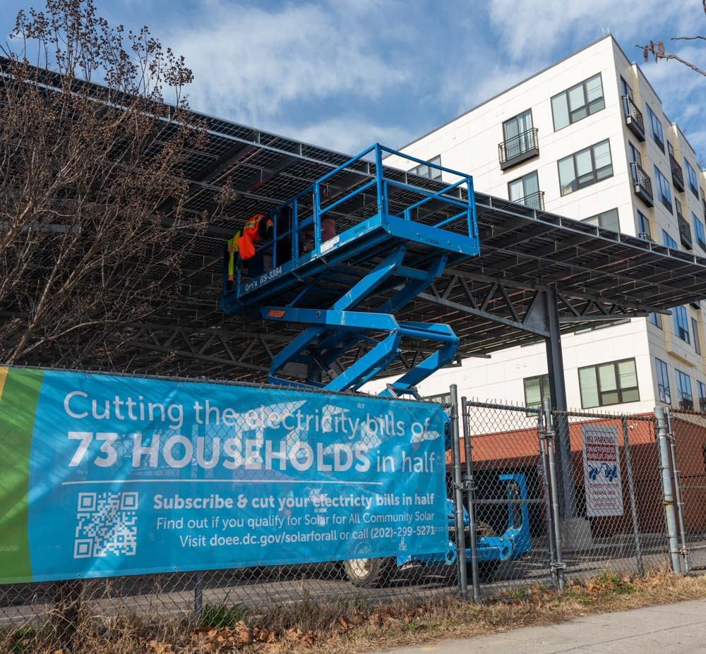 Sargent Memorial Presbyterian Church Solar for All Community Solar Canopy.