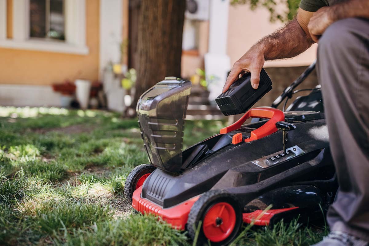 Lawn mower putting best sale