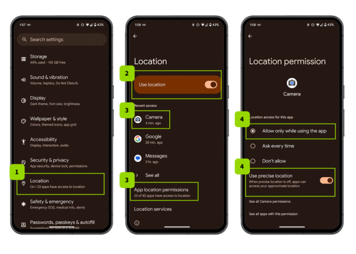 Android geotagging